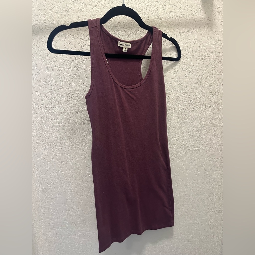NWOT Plum fitted tank top dress